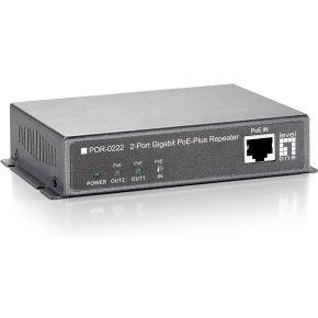 LEVEL ONE POR-0222 2-Port Gigabit PoE-Plus Repeater