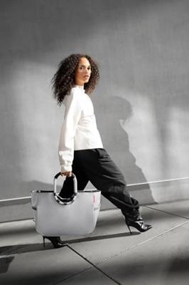 Reisenthel Loopshopper L-Herringbone Grey