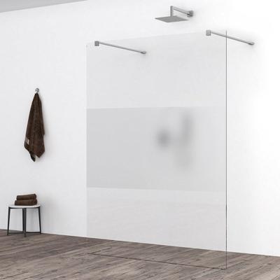 Wiesbaden Slim Inloopdouche 120x200 cm - Nano Helder en Melkglas