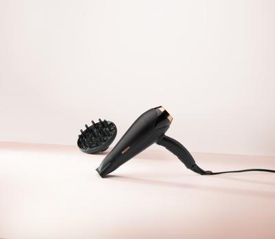 Babyliss d570de turbo shine föhn 2200w zwart/rosé