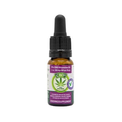 Jacob Hooy CBD+ Olie 5% met Vitamine D3