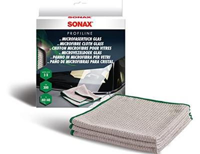 SONAX microvezeldoek "glas microfiber cleaning cloth 3pcs.