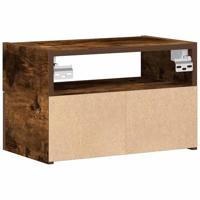 Nachtkastje wandgemonteerd 45x26x28,5 cm gerookt eikenkleurig - thumbnail