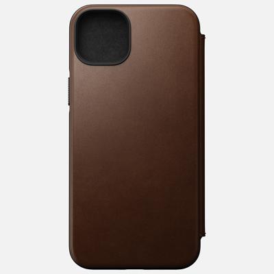 Nomad Modern lederen folio iPhone 14 Plus - Rustic Brown