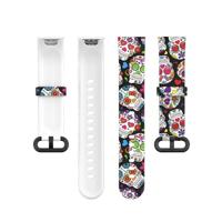 Siliconen band met print - Skelet - Xiaomi Mi Watch Lite / Redmi Watch - thumbnail