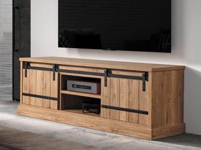 Tv-meubel PIRELI 2 schuifdeuren scarlet eik Tv-meubel PIRELI 2 schuifdeuren scarlet eik