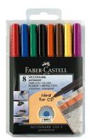 Faber Castell Marker Multimark permanent - S - 8-delig etui - thumbnail