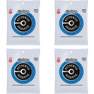 Martin Strings MA540 Authentic Acoustic SP Phosphor Bronze snaren voor akoestische gitaar (4 sets)