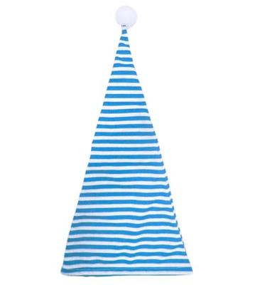 Slaapmuts blauw/wit