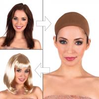 Haarkapje/Pruikenkapje Madelon bruin - thumbnail