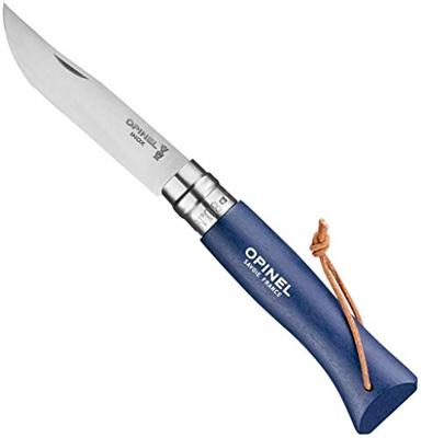 Opinel N08 Blauw, Colorama Zakmes Blauw