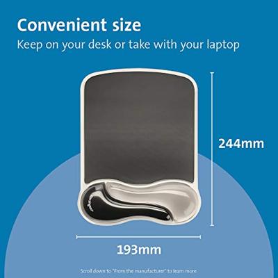 Kensington Duo Gel zwart / grijs muismat