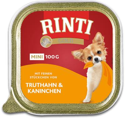 RINTI Gold Mini Turkey with rabbit - natvoer voor honden - 100g