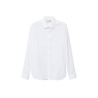 Mango Man slim fit overhemd wit - thumbnail