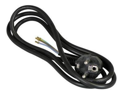 Aansluitsnoer RA 1,5 M 3 x 0,75 mm² zwart