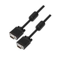 Aisens A113 – 0076 – SVGA-kabel met ferriet (HDB15/macho-hdb15britlich, 20 m, voor monitor, tv en projector) zwart - thumbnail