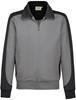 Hakro 477 Sweat jacket Contrast MIKRALINAR® - Titanium/Anthracite - L - thumbnail