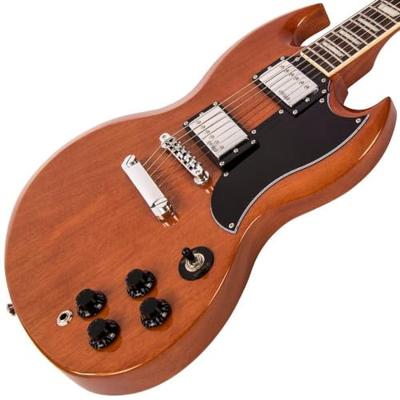 Vintage VS6M Reissued Natural Mahogany elektrische gitaar