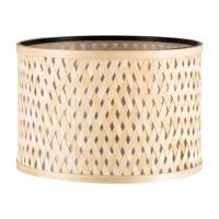 Bamboo Lampenkap - Cilindrisch - Beige - Boheemse stijl - ø30 x 20 cm - E27 fitting - Ontworpen voor tafellampen en Pendellamp - Ontworpen voor woonkamer en eetkamer - thumbnail