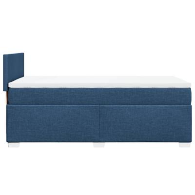 Boxspring met matras stof blauw 100x200 cm - thumbnail