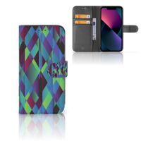 Apple iPhone 13 | Book Case | Abstract Green Blue - thumbnail