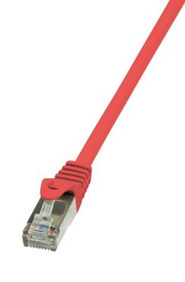 LogiLink CP1084S RJ45 Netwerkkabel, patchkabel CAT 5e F/UTP 7.50 m Rood Snagless 1 stuk(s)