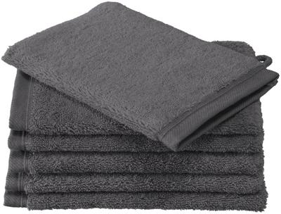 De Witte Lietaer washandjes Contessa 16 x 22 cm donkergrijs 6 st.