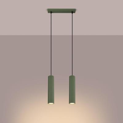 Hanglamp KARBON 2 olijfgroen