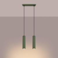 Hanglamp KARBON 2 olijfgroen - thumbnail