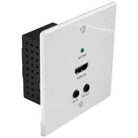 LINDY 70m Cat.6 HDMI 4K60, IR & RS-232 HDBaseT EU Wall Plate Extender, Transmitter Extender (verlenging) HDMI, Infrarood 70 m - thumbnail