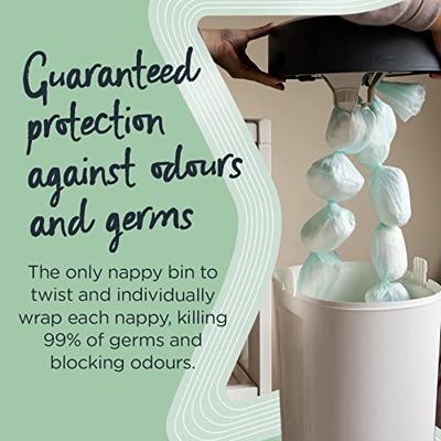 De Twist & click Tommee Tippee Sangenic luieremmer wit