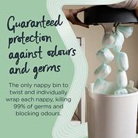 De Twist & click Tommee Tippee Sangenic luieremmer wit - thumbnail