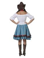 Cowgirl Jurk Abby Blauw - thumbnail