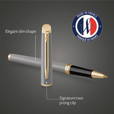 Waterman Hémisphère Metalic roller, fijn, grijs GT, giftbox