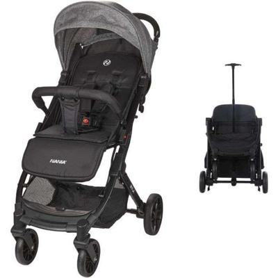 NANIA - Compacte kinderwagen - MYLA - 4 wielen - Zwart