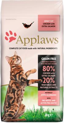 APPLAWS Chicken with salmon - droog kattenvoer - 7,5kg