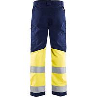Blåkläder Werkbroek met stretch High-Vis 15511811 | Marine/High-Vis Geel | Maat 46 - 7330509538203 - thumbnail