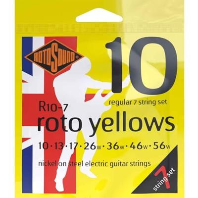 Rotosound R10-7 Roto Yellows set gitaarsnaren 010 - 056w