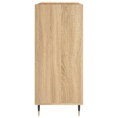 Platenkast 84,5x38x89 cm bewerkt hout sonoma eikenkleurig Platenkast 84,5x38x89 cm bewerkt hout sonoma eikenkleurig
