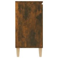 Dressoir 101x35x70 cm bewerkt hout gerookt eikenkleurig - thumbnail
