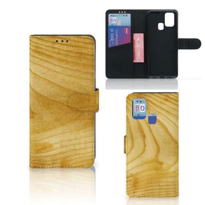 Samsung Galaxy M31 | Book Style Case | Licht Hout