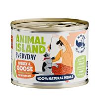 ANIMAL ISLAND Everyday Turkey and goose - nat kattenvoer - 200g - thumbnail