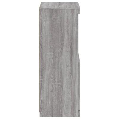 Dressoir met LED-verlichting 41x37x100 cm grijs sonoma eiken