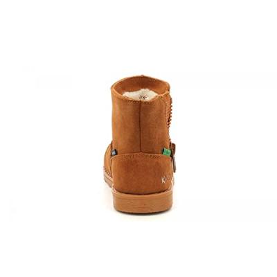 Leren meisjesboots Aldiza KICKERS® bruin