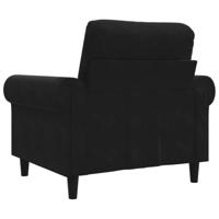 Fauteuil 60 cm fluweel zwart - thumbnail