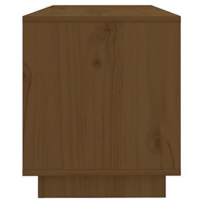 Tv-meubel 74x34x40 cm massief grenenhout honingbruin
