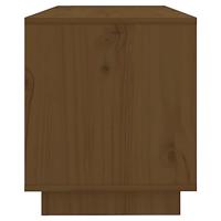 Tv-meubel 74x34x40 cm massief grenenhout honingbruin - thumbnail