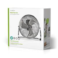 Nedis Vloerventilator | 400 mm | 3 Snelheden | Kantelbaar | Metaal | 1 stuk - FNFL10CCR40 FNFL10CCR40 - thumbnail