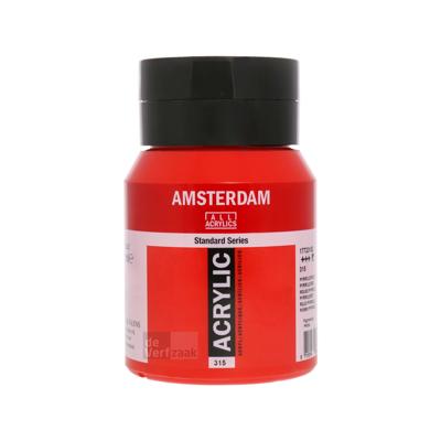 Royal Talens Amsterdam Acrylverf 500 ml - Pyrrolerood 315