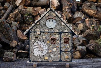 Insectenhotel de Honingbij 20x120x150 cm Boomstijl - Boomstijl